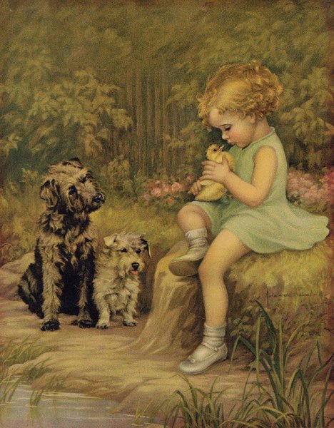 Девушка с котенком