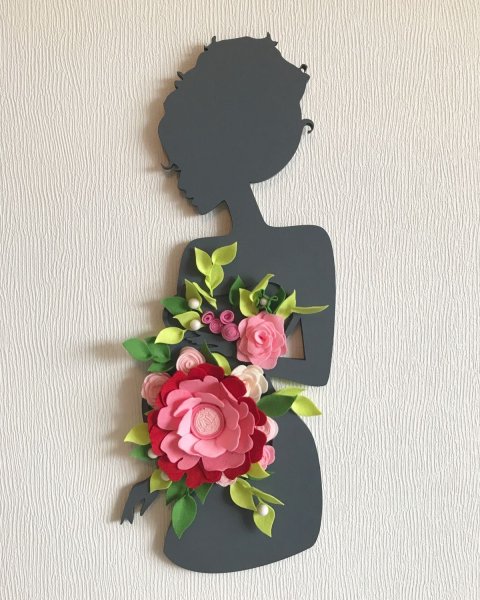 Аппликация девушка