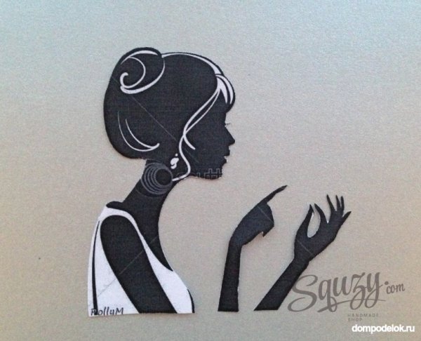 Панно "девушка"