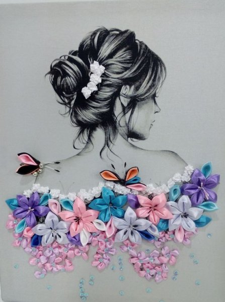 Панно "девушка"