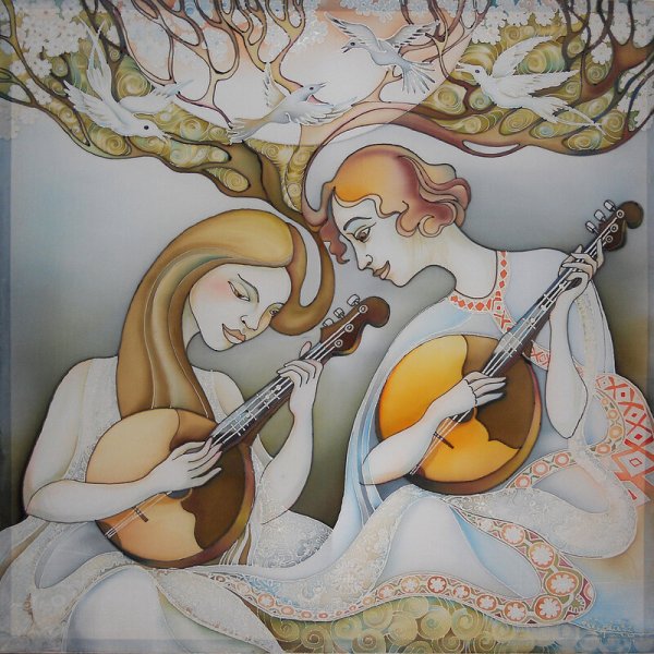 «Женщина с гитарой» 1930 Лебедев