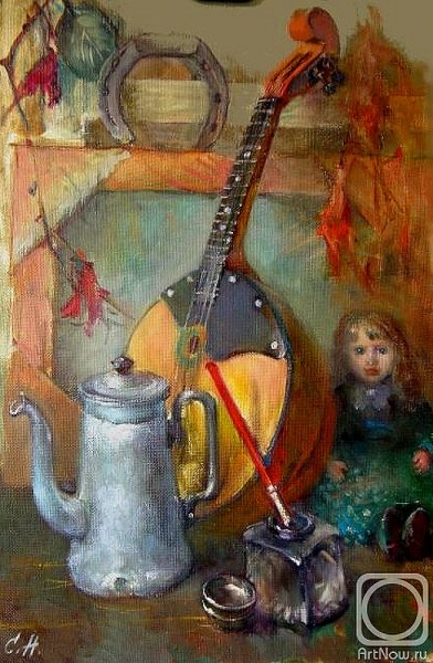 Женщина с домрой