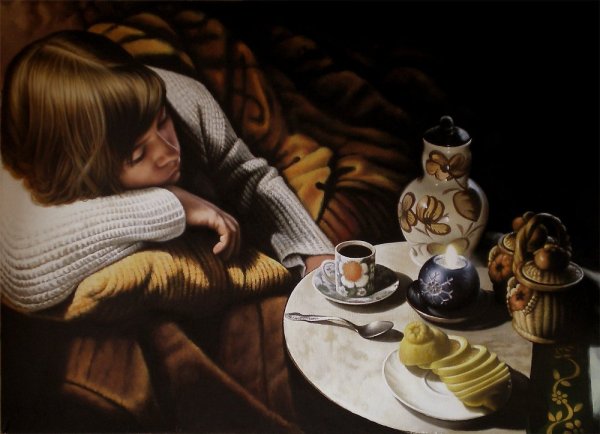 Вечернее чаепитие картина