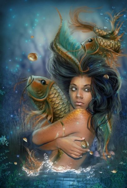 Фэнтези с красивыми рыбками