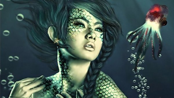 Образ девушки рыбы