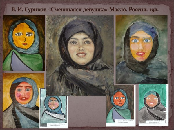 Девушка в платке Суриков