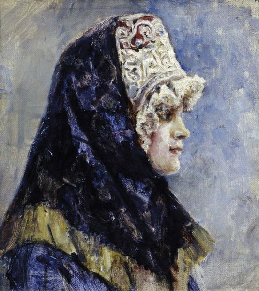 Сибирская красавица (портрет е. а. Рачковской) Суриков