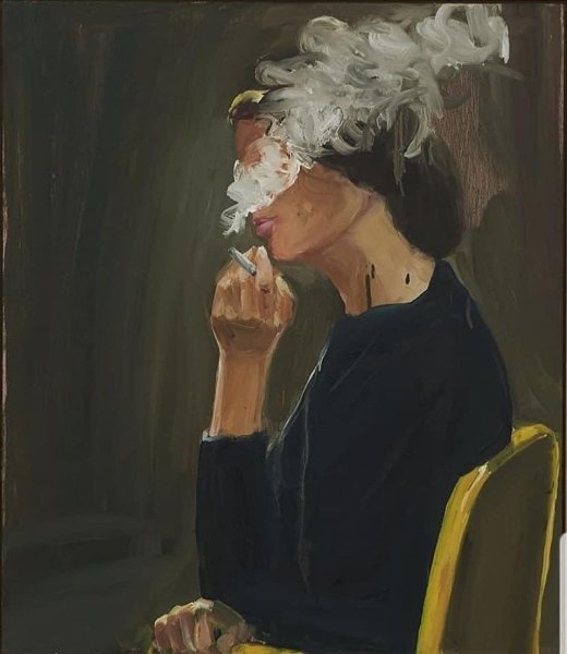 Курящая женщина в живописи