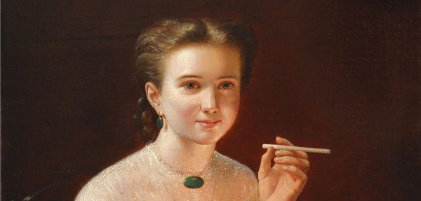 Петр Заболотский девушка с папиросой