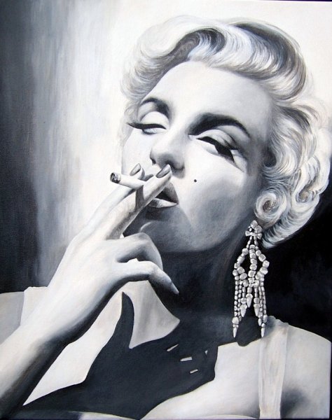 Курящая женщина в живописи