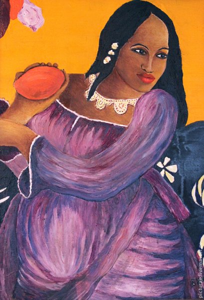 Поль Гоген таитянка с манго