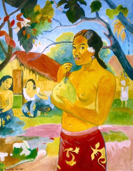 Поль Гоген таитянка с манго