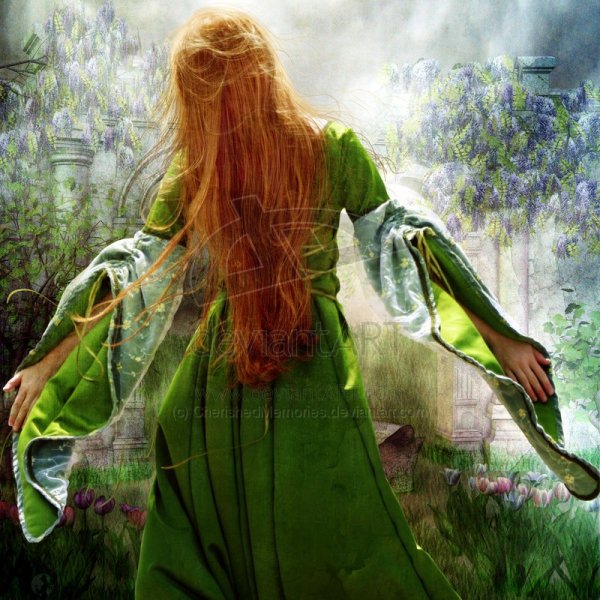 Девушка в зеленой шляпе