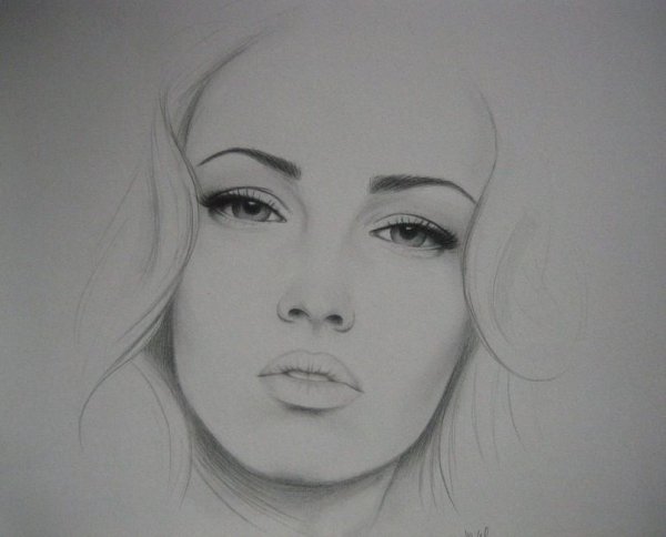 Девушка рисунок