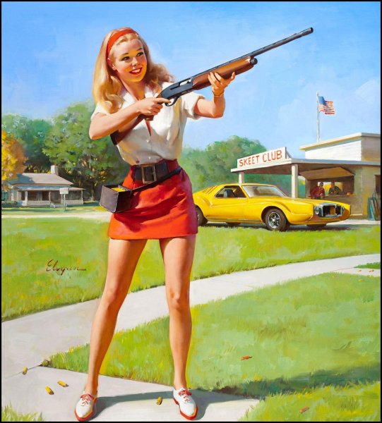 Американские плакаты с девушками