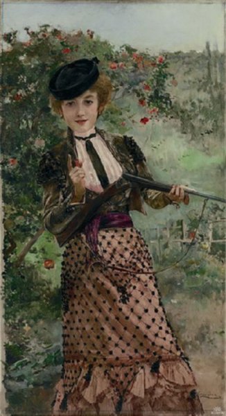 Девушка гангстер с пистолетом