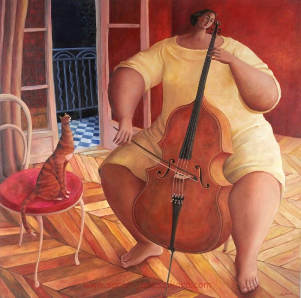 Аниме девушка с виолончелью