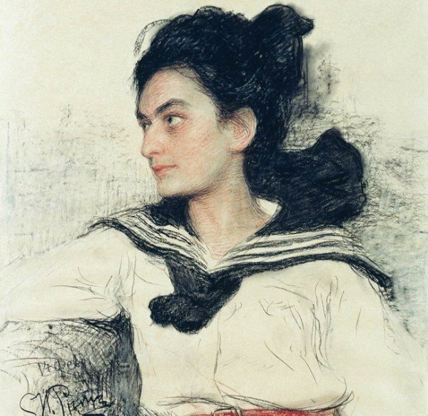 Илья Ефимович Репин портрет веры