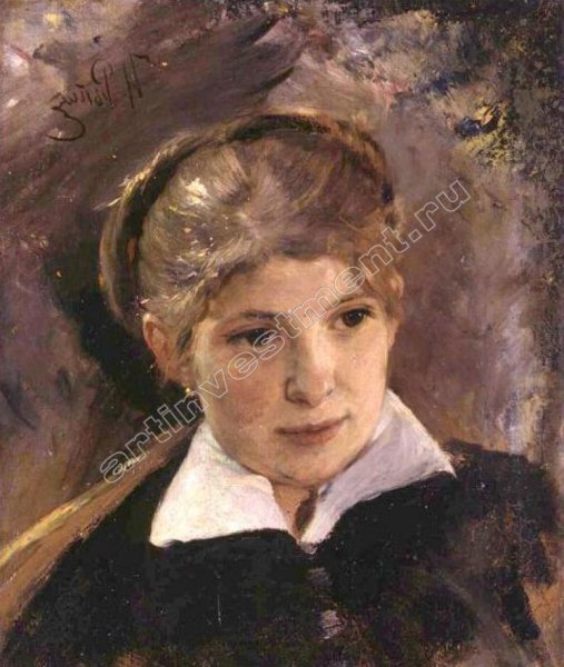 Илья Ефимович Репин портрет Нади Репиной