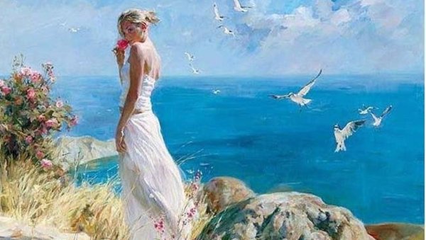 Инесса Гармаш у моря