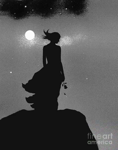 Силуэт девушки