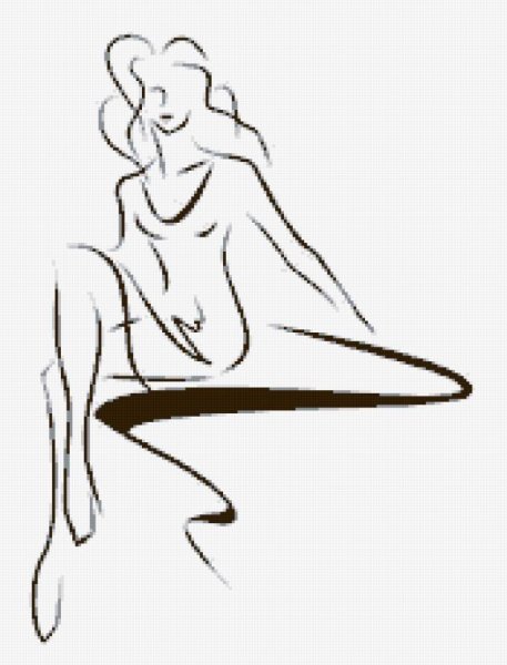 Женский силуэт рисунок