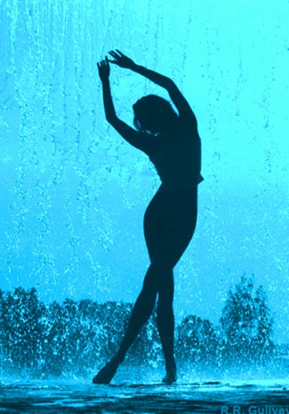 Девушка одной линией