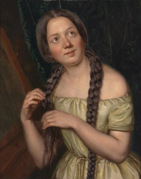 Мультяшные девушки с длинными волосами