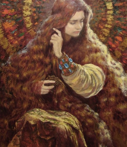 Мультяшные девушки с длинными волосами