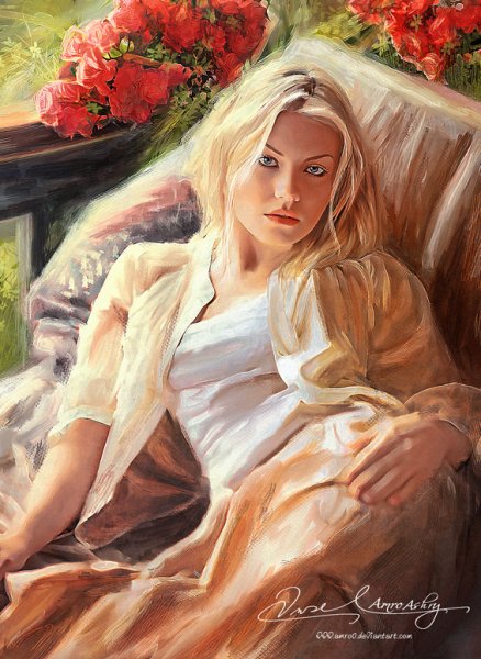 Венгерская художница Maria Szantho