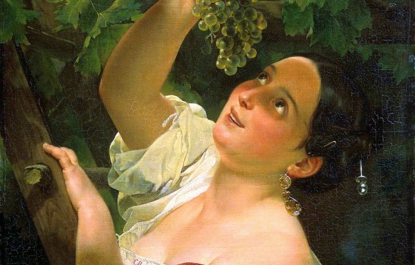 .), «Девушка, собирающая виноград в окрестностях Неаполя» (1828