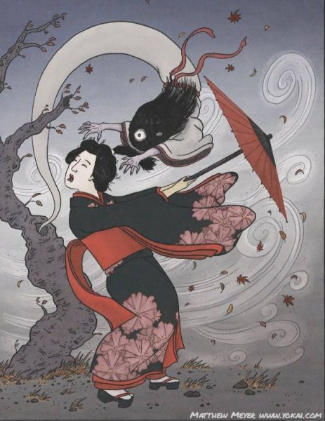 Лиса оборотень Кицунэ