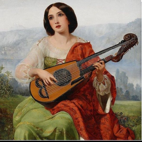 Портреты Ренессанс лютня