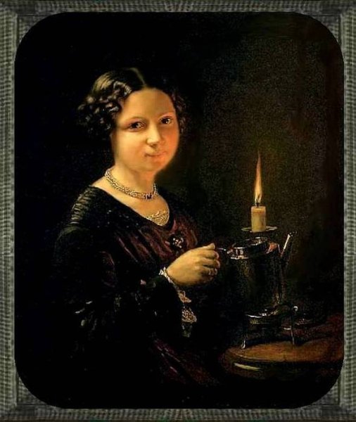 Тропинин портрет свеча
