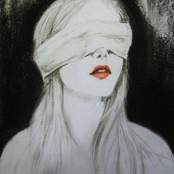 Слепая девушка