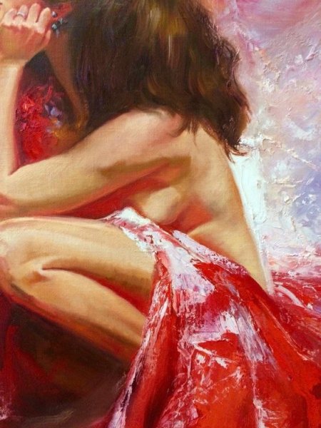 Девушка маслом на холсте