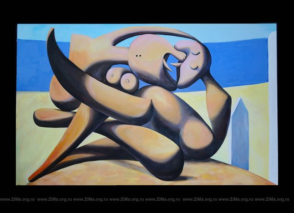 Пабло Пикассо «сидящая Купальщица», 1929