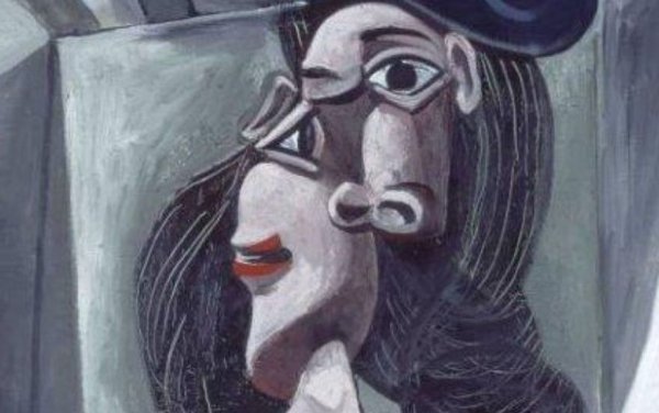 Пабло Пикассо "девушка, бросающая камень", 1931 год.