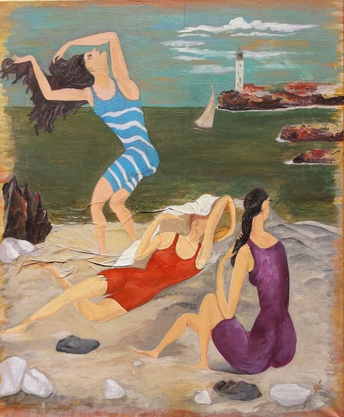 Пикассо Купальщица картина