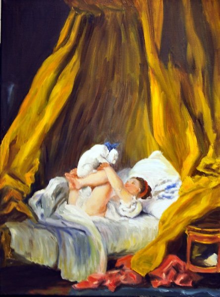 Жан Оноре Фрагонар девочка с собачкой