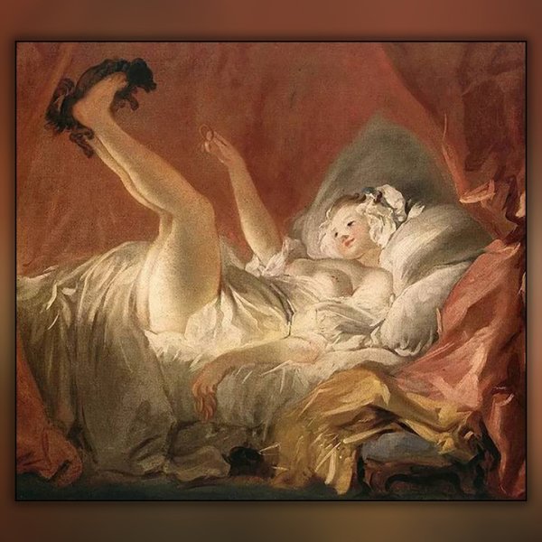 17 Век девушка в кровати