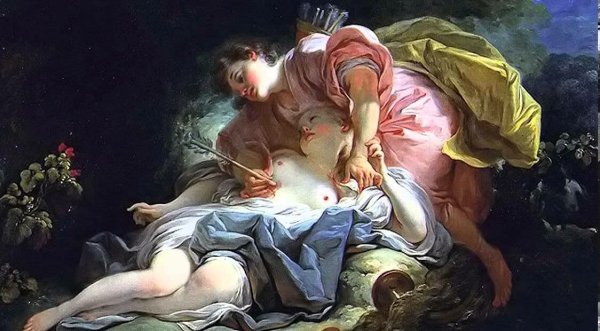 Жан Оноре Фрагонар дама с собачкой