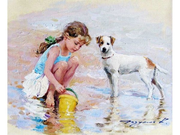 Дама с собачкой картина Шишкина