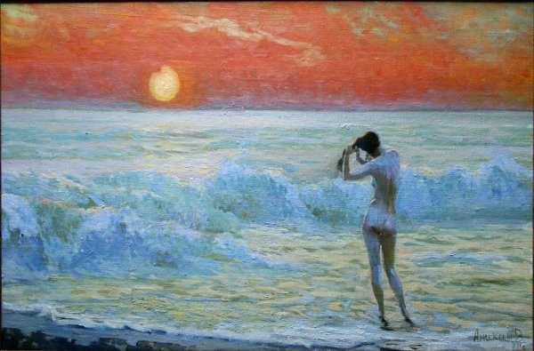 Рисование море