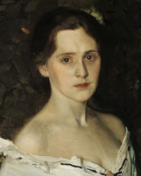 Николай Иванович Фешин дама в голубом