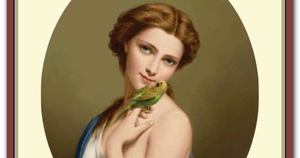 ЭСТЭ девушка с попугаем