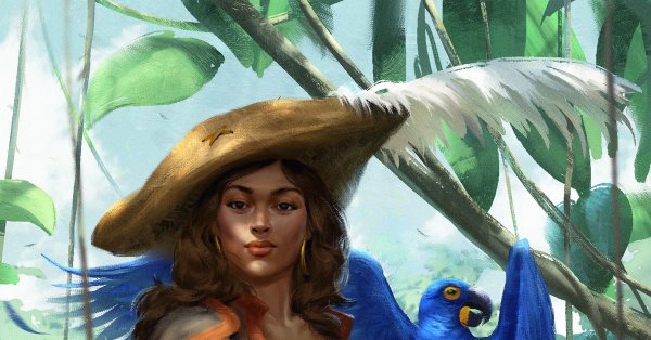 Пиратка с попугаем