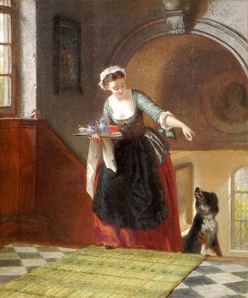 Лучанова Полина живопись чаепитие