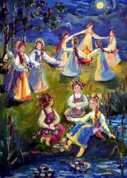 Иван Соколов. Ночь накануне Ивана Купалы. 1856