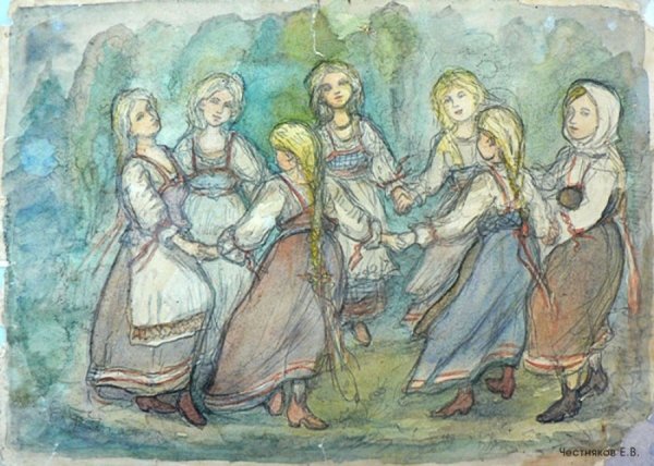 Ефим Честняков танец